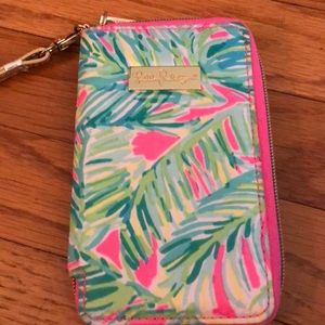 Lilly Pulitzer Wristlet and Phone Holder